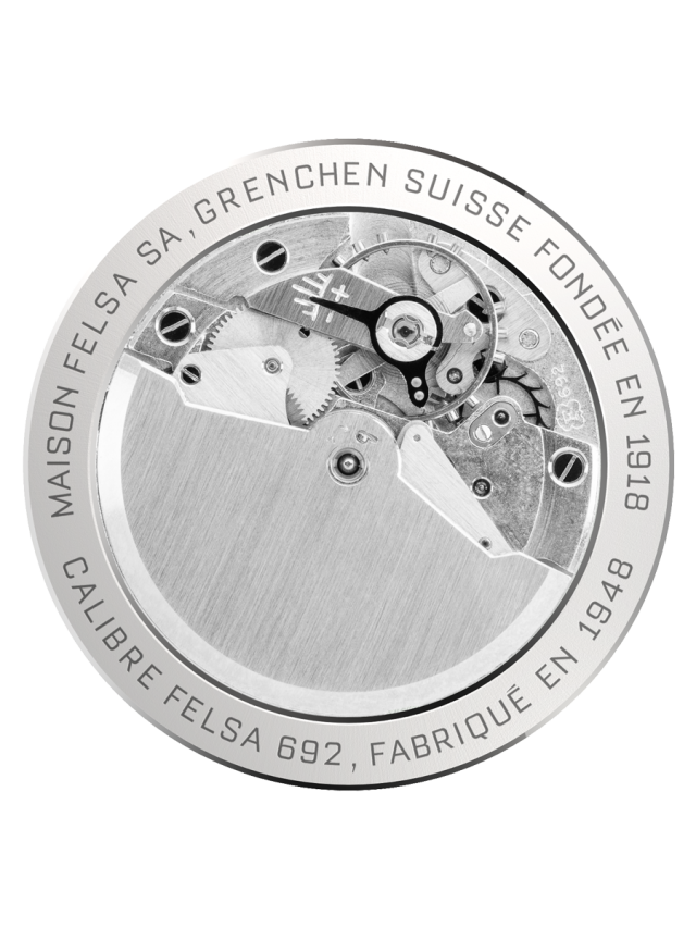 Rückseite des digitalen Token für das von DuBois et fils tokenisierte Uhrwerk Kaliber Felsa 692 Bidynator.