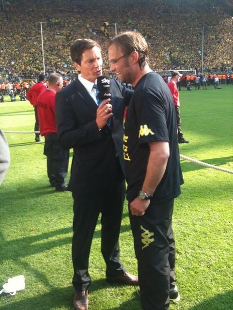 Sebstian Hellmann und Jürgen Klopp