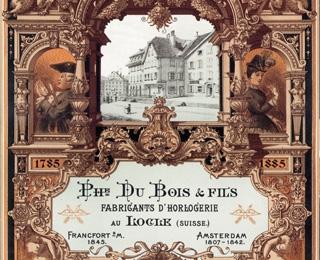 1844 Urkunde mit Abbildung Haus in Le Locle