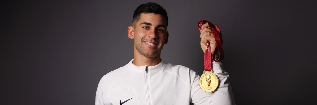 Christian Romero mit Goldmedaille