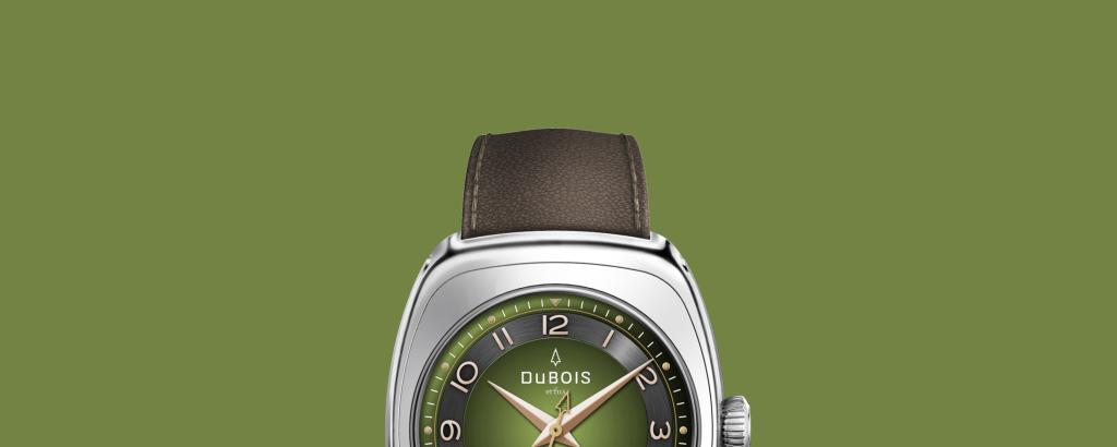 DBF010-04 in grün, vintage uhr