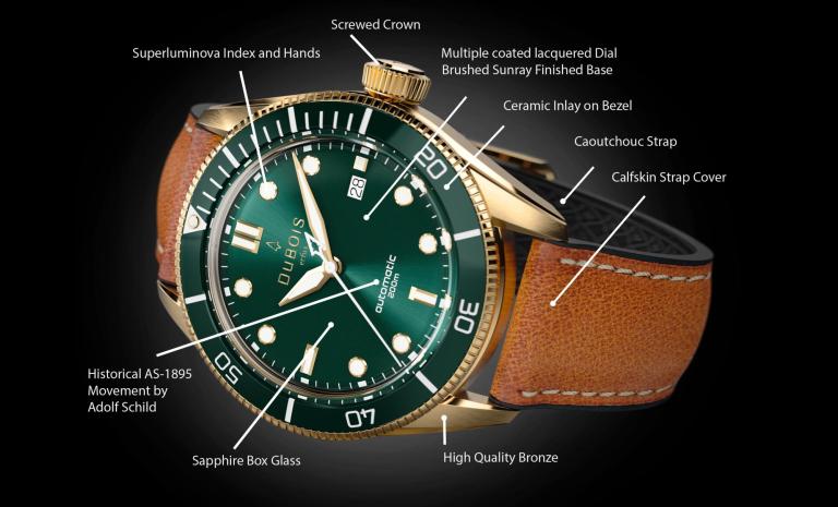 Die DBF007 ist eine Taucheruhr mit besonderen Highlights. Merkmale und Funktionen dieser limitierten Uhren-Kollektion sind hier übersichtlich dargestellt.