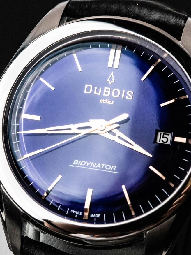 DBF006-04 Bidynator DuBois et fils Swiss Made Limited Edition Uhr Zeitmesser blaues Zifferblatt