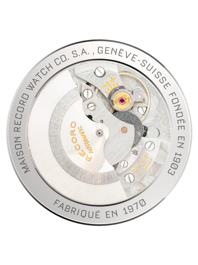 Historisches Uhrwerk der Genfer Firma Record aus den frühen 1970er-Jahren